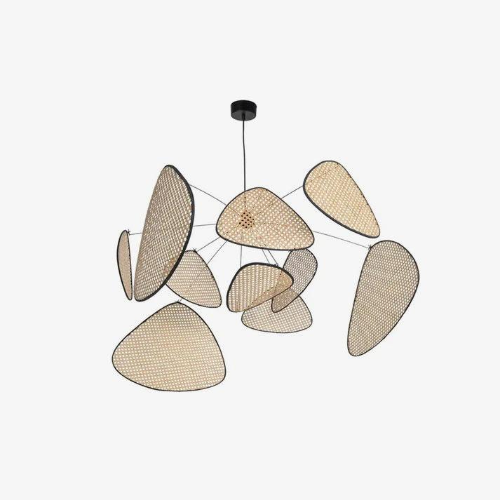 Lustra Chandelier Écran Cannage Suspension Rétro - Neutralighting