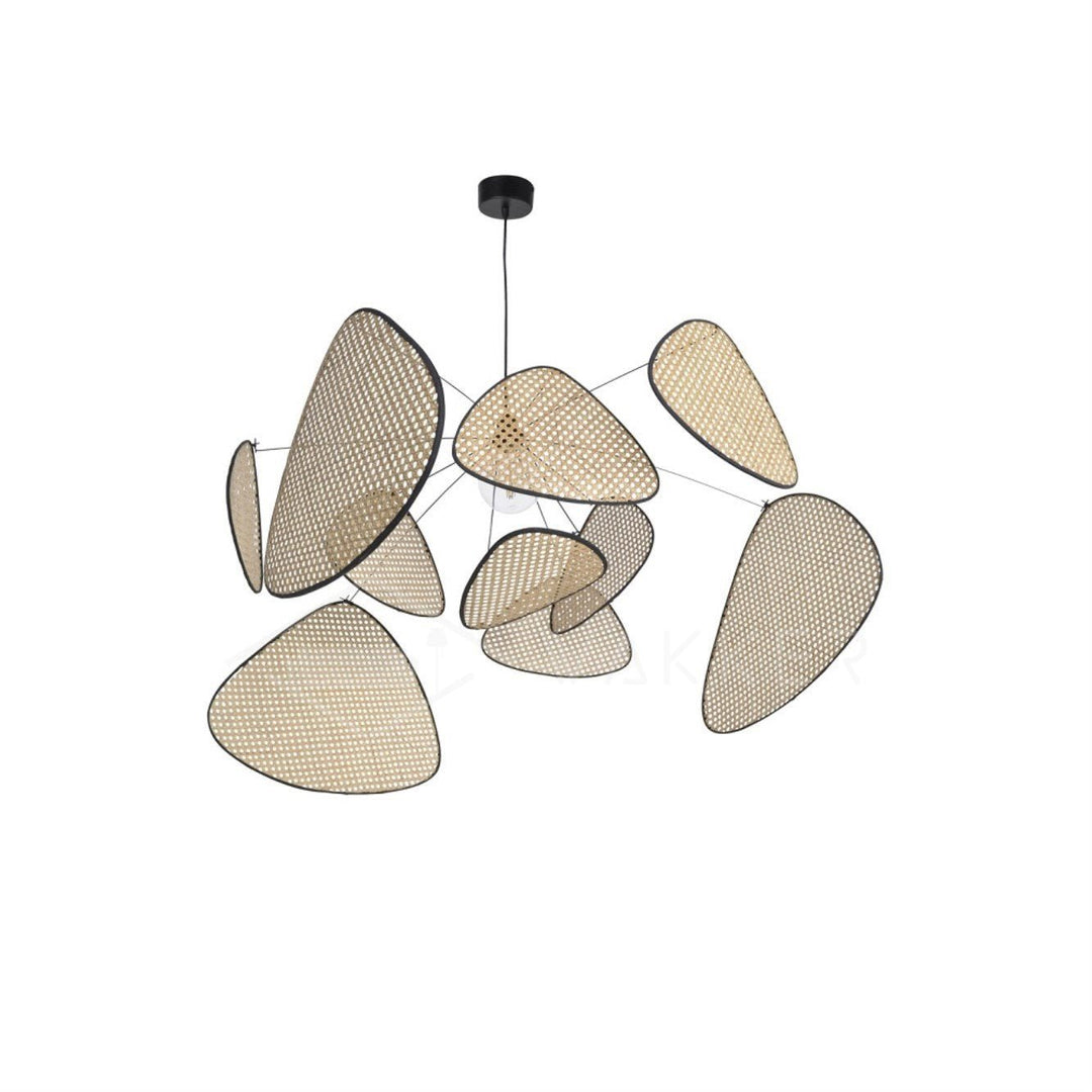 Lustra Chandelier Écran Cannage Suspension Rétro - Neutralighting