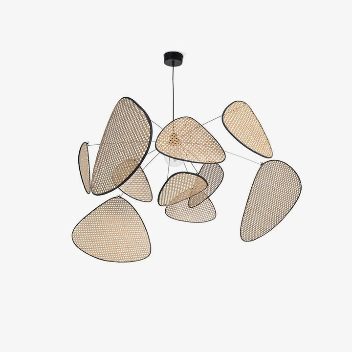 Lustra Chandelier Écran Cannage Suspension Rétro - Neutralighting