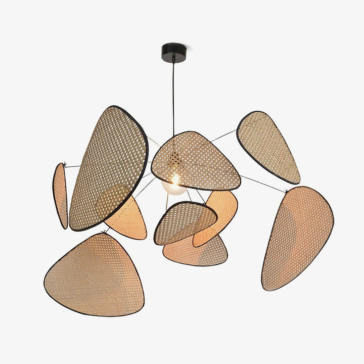Lustra Chandelier Écran Cannage Suspension Rétro - Neutralighting