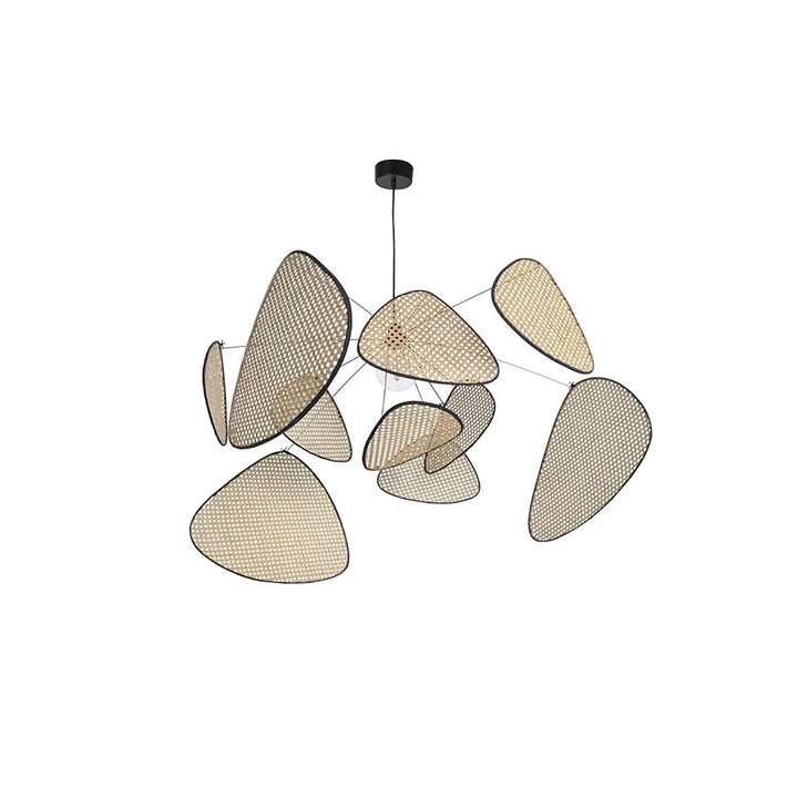 Lustra Chandelier Écran Cannage Suspension Rétro - Neutralighting