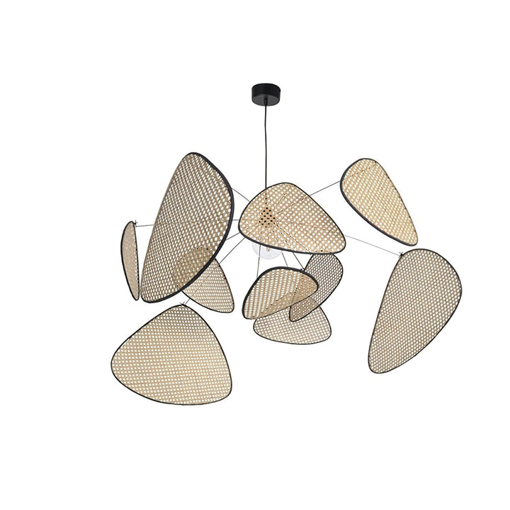 Lustra Chandelier Écran Cannage Suspension Rétro - Neutralighting
