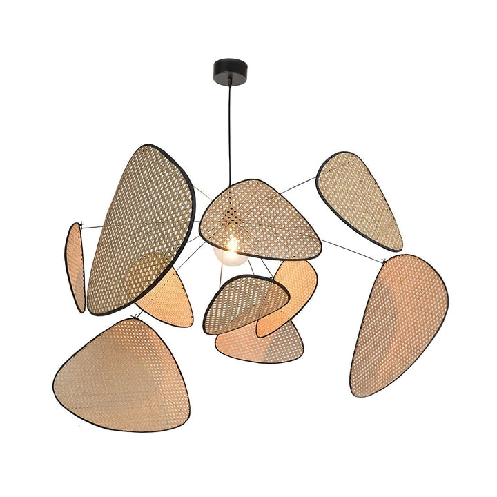 Lustra Chandelier Écran Cannage Suspension Rétro - Neutralighting
