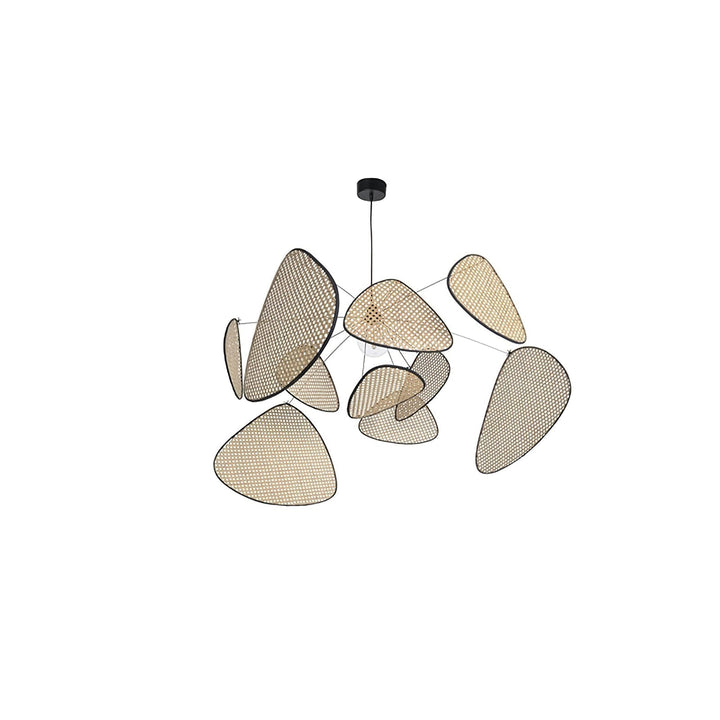 Lustra Chandelier Écran Cannage Suspension Rétro - Neutralighting