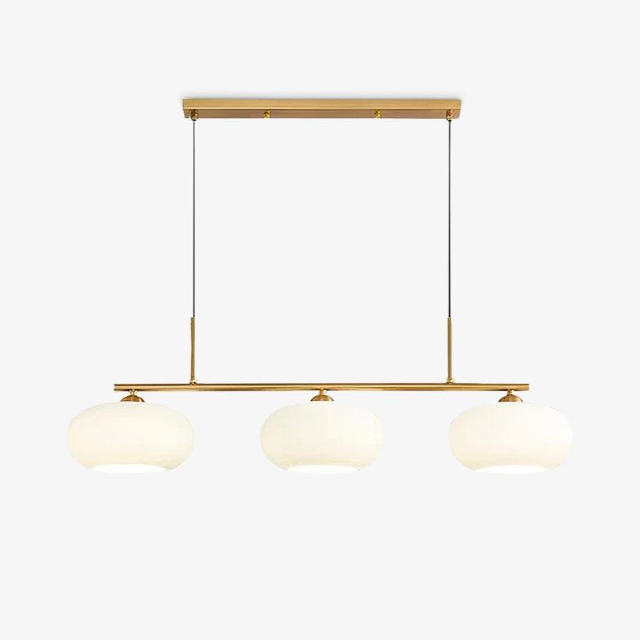 Lustra Suspension Lampe Linéaire à 3 Lumières en Forme de Globe - Neutralighting