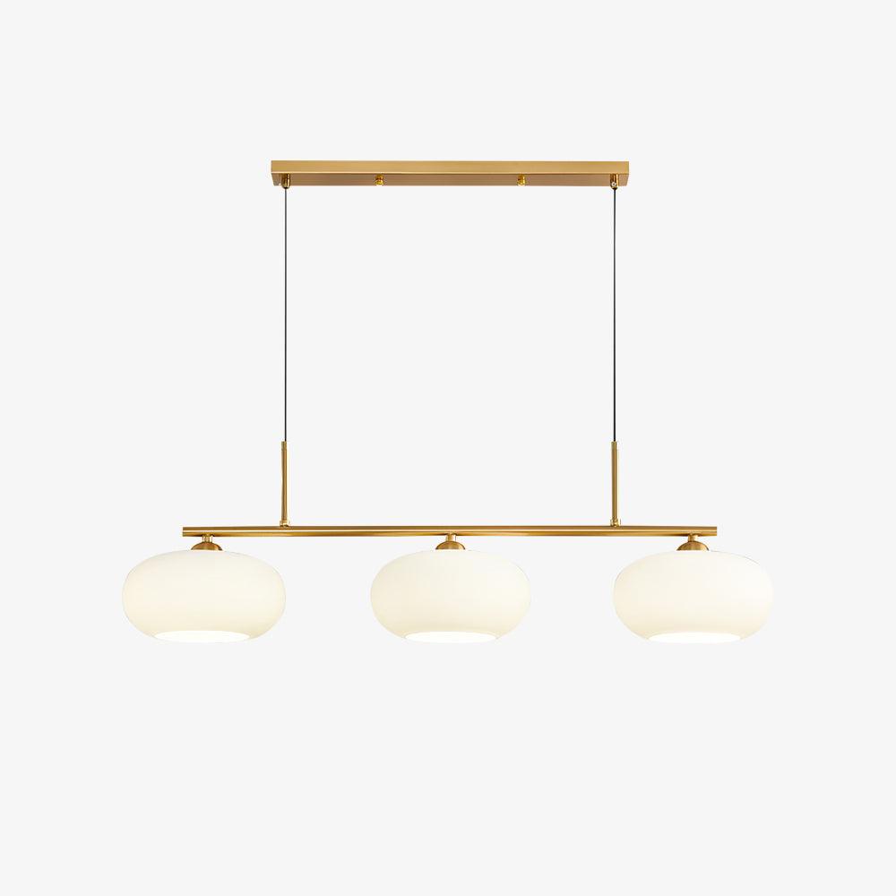 Lustra Suspension Lampe Linéaire à 3 Lumières en Forme de Globe - Neutralighting