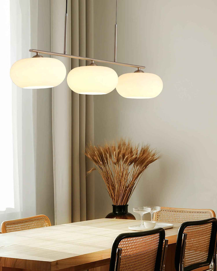 Lustra Suspension Lampe Linéaire à 3 Lumières en Forme de Globe - Neutralighting