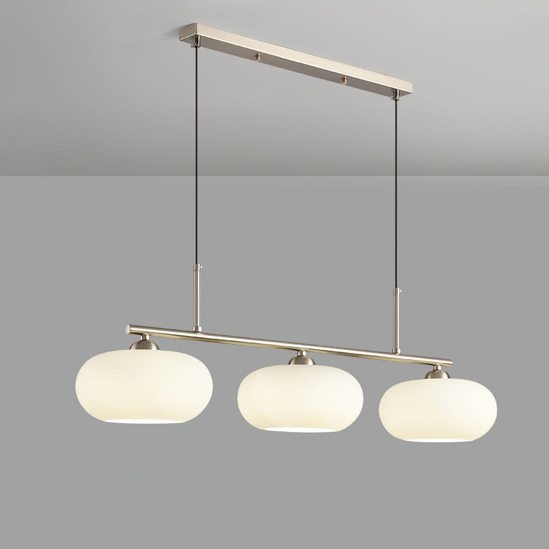 Lustra Suspension Lampe Linéaire à 3 Lumières en Forme de Globe - Neutralighting