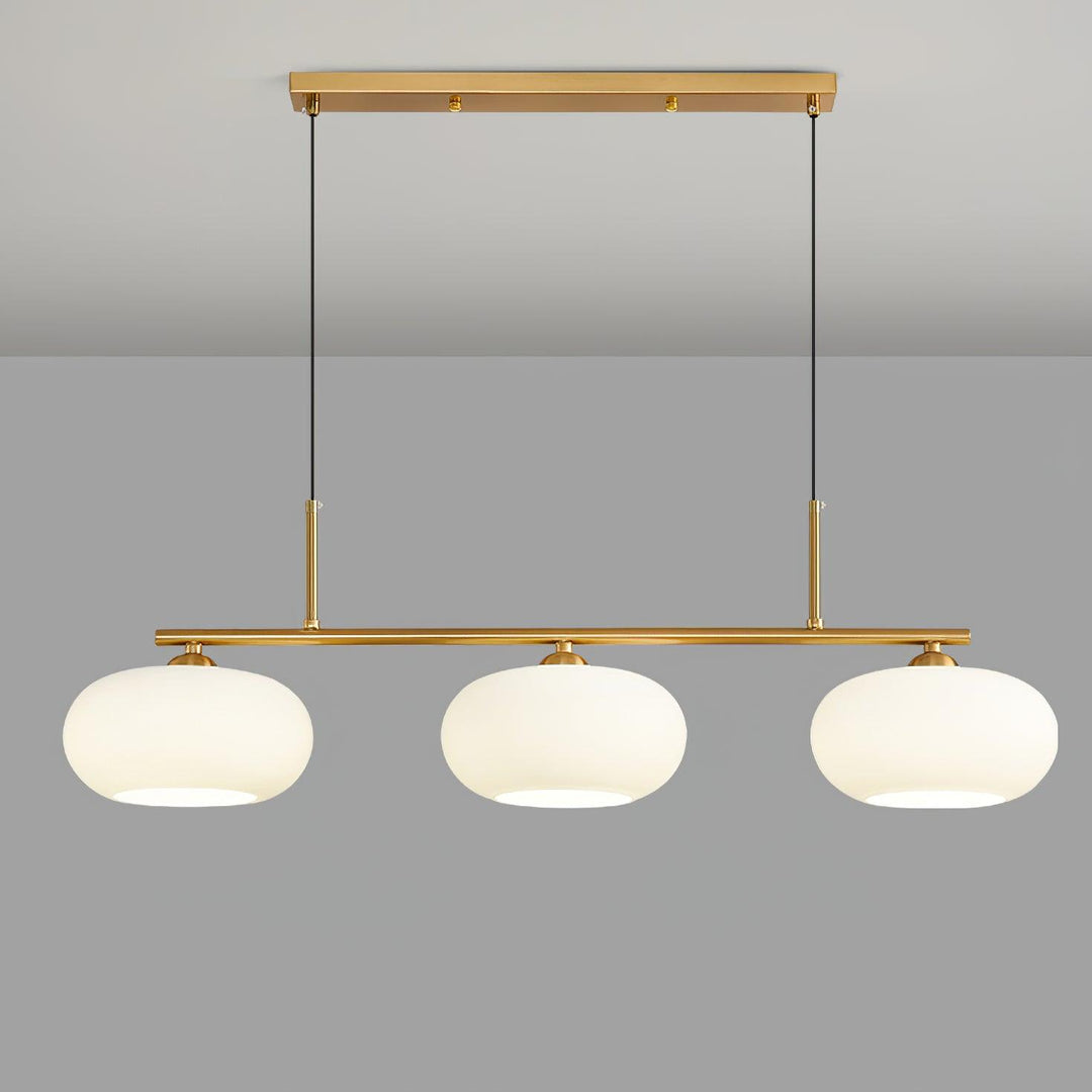 Lustra Suspension Lampe Linéaire à 3 Lumières en Forme de Globe - Neutralighting
