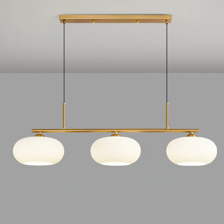 Lustra Suspension Lampe Linéaire à 3 Lumières en Forme de Globe - Neutralighting