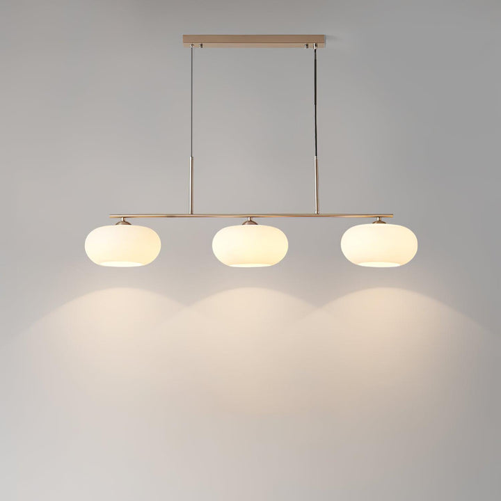 Lustra Suspension Lampe Linéaire à 3 Lumières en Forme de Globe - Neutralighting