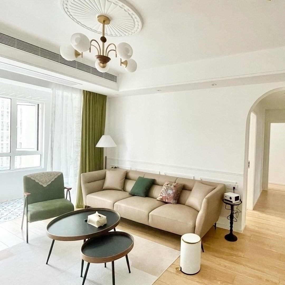 Lustra Chandelier Sculptural en Verre Canalisé - Neutralighting