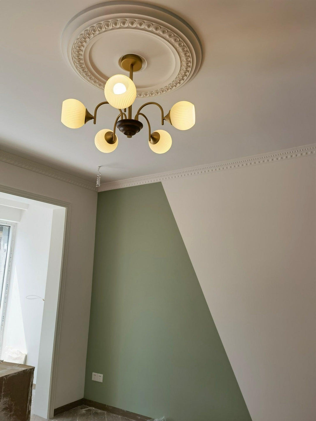 Lustra Chandelier Sculptural en Verre Canalisé - Neutralighting