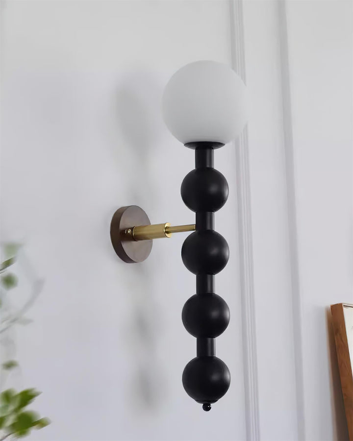 Novan Applique murale Gourd en bois et verre, style moderne - Neutralighting