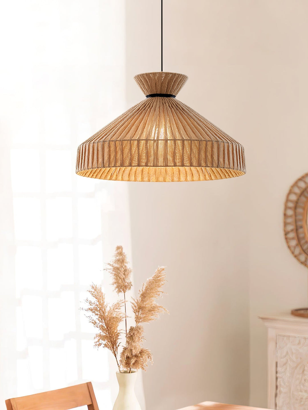 Cusoren Lampe Pendante Tissu Élégance Vague - Neutralighting