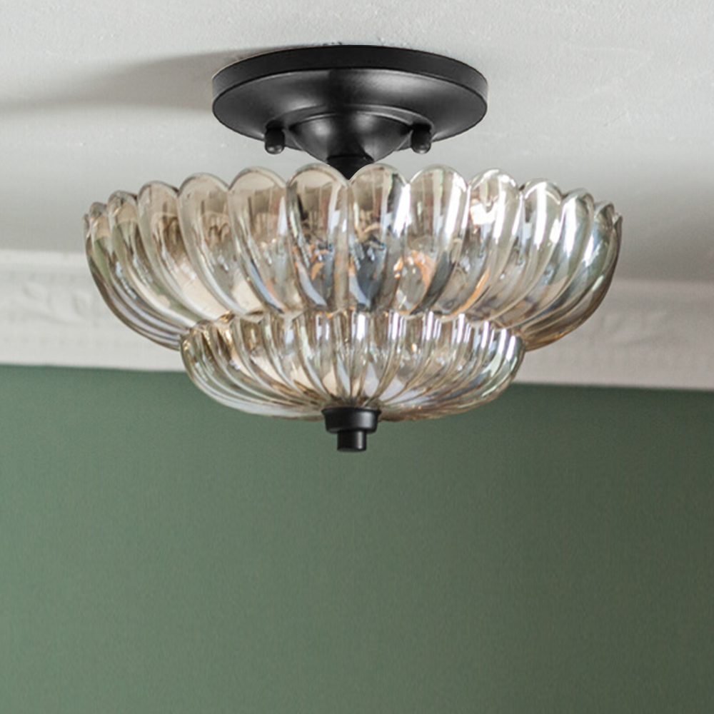 Arisha Moderne Parapluie Verre Plafonnier - Neutralighting