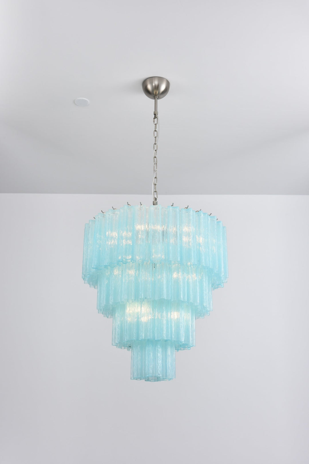 Aurora Lustre Cascade Superposé Verre Élégant Vintage - Neutralighting