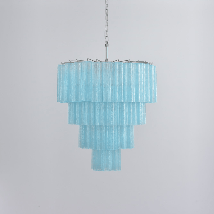 Aurora Lustre Cascade Superposé Verre Élégant Vintage - Neutralighting