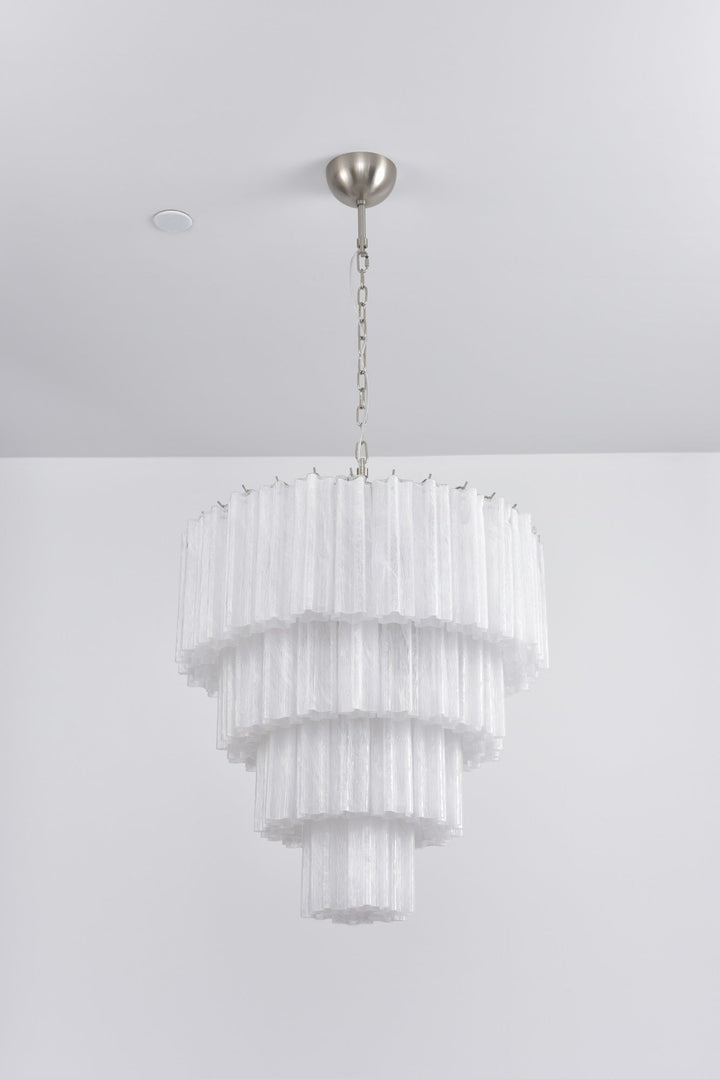 Aurora Lustre Cascade Superposé Verre Élégant Vintage - Neutralighting