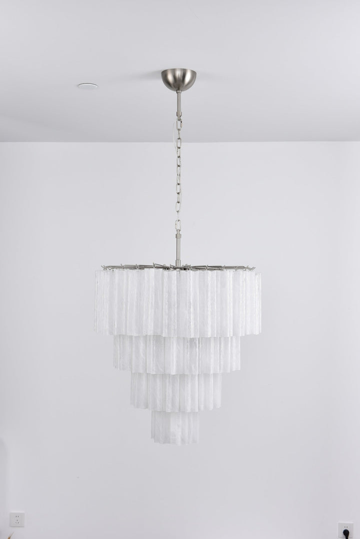 Aurora Lustre Cascade Superposé Verre Élégant Vintage - Neutralighting