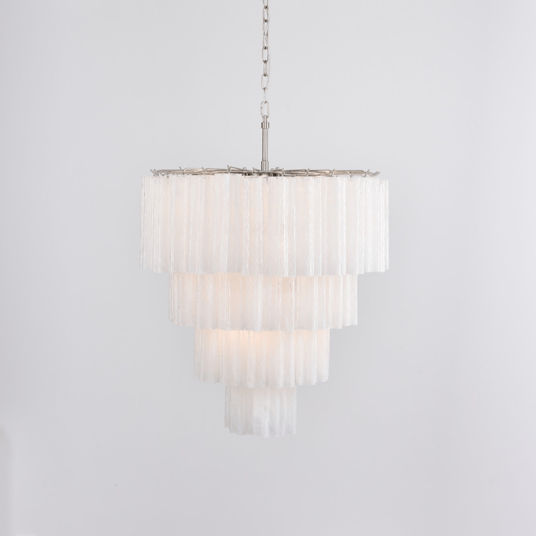 Aurora Lustre Cascade Superposé Verre Élégant Vintage - Neutralighting