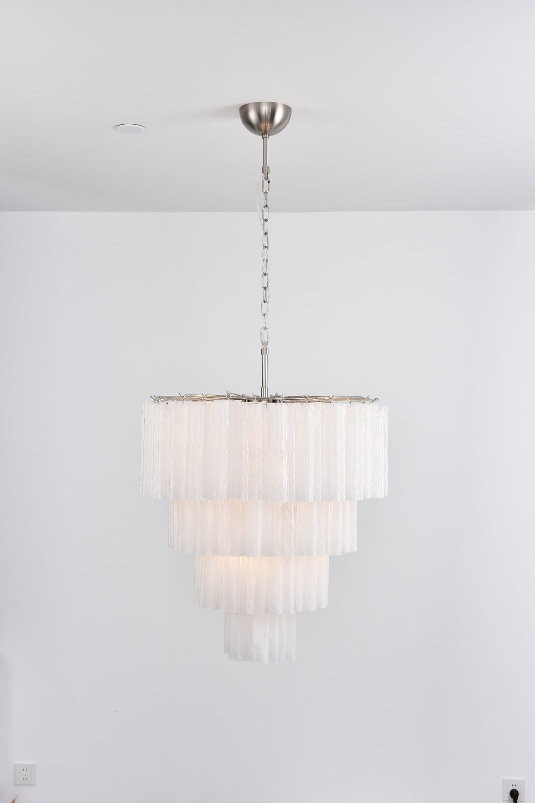 Aurora Lustre Cascade Superposé Verre Élégant Vintage - Neutralighting