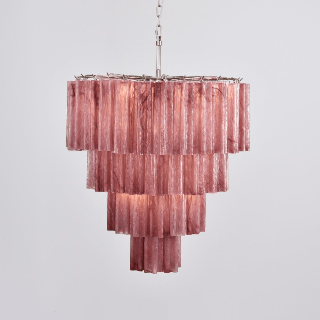 Aurora Lustre Cascade Superposé Verre Élégant Vintage - Neutralighting