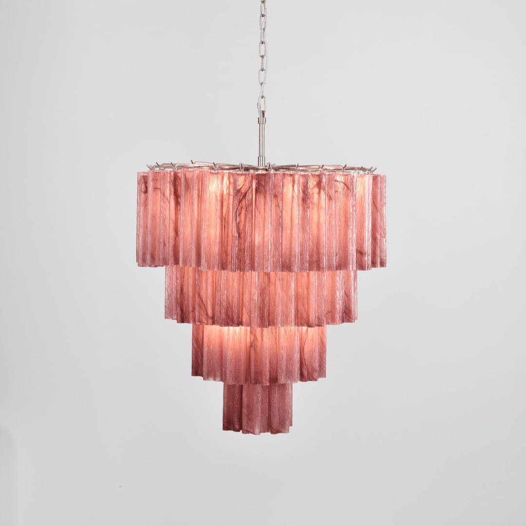 Aurora Lustre Cascade Superposé Verre Élégant Vintage - Neutralighting
