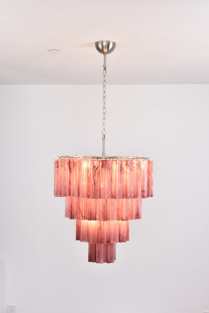 Aurora Lustre Cascade Superposé Verre Élégant Vintage - Neutralighting