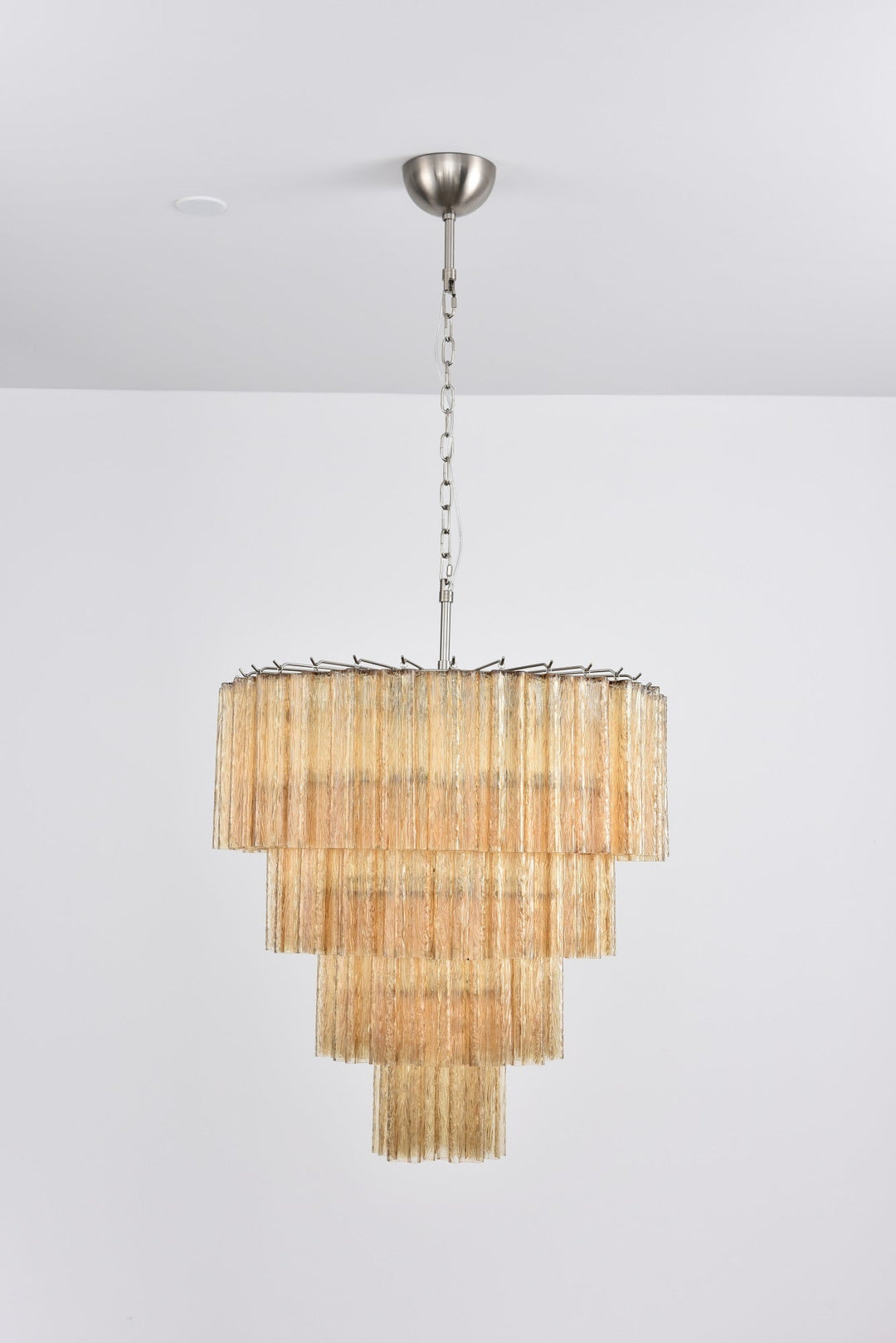 Aurora Lustre Cascade Superposé Verre Élégant Vintage - Neutralighting