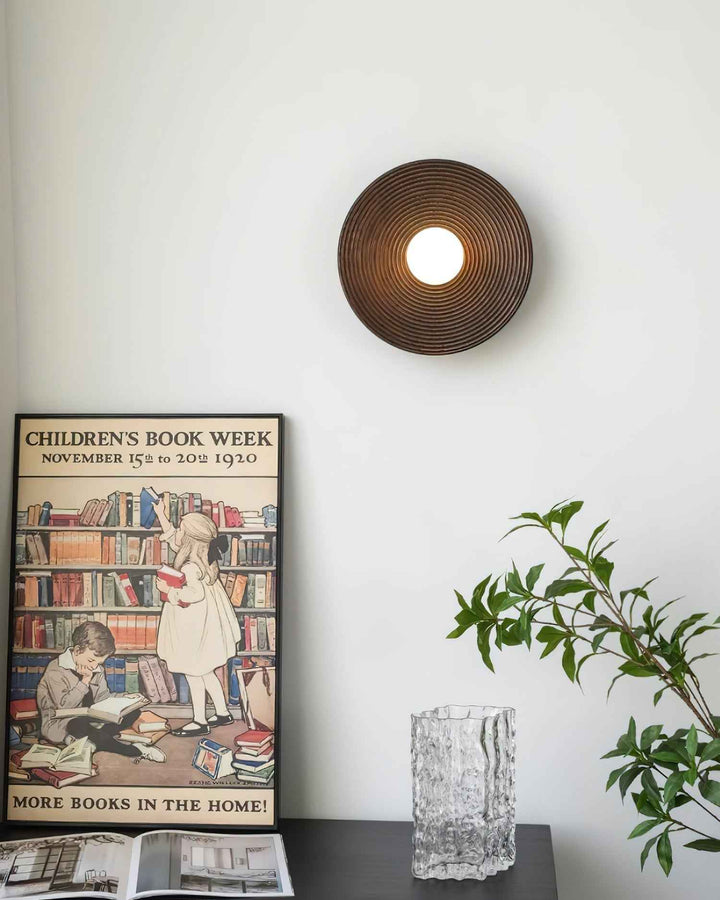 Serena Bois 28cm Blanc LED 10W