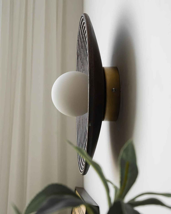 Serena Bois 28cm Blanc LED 10W