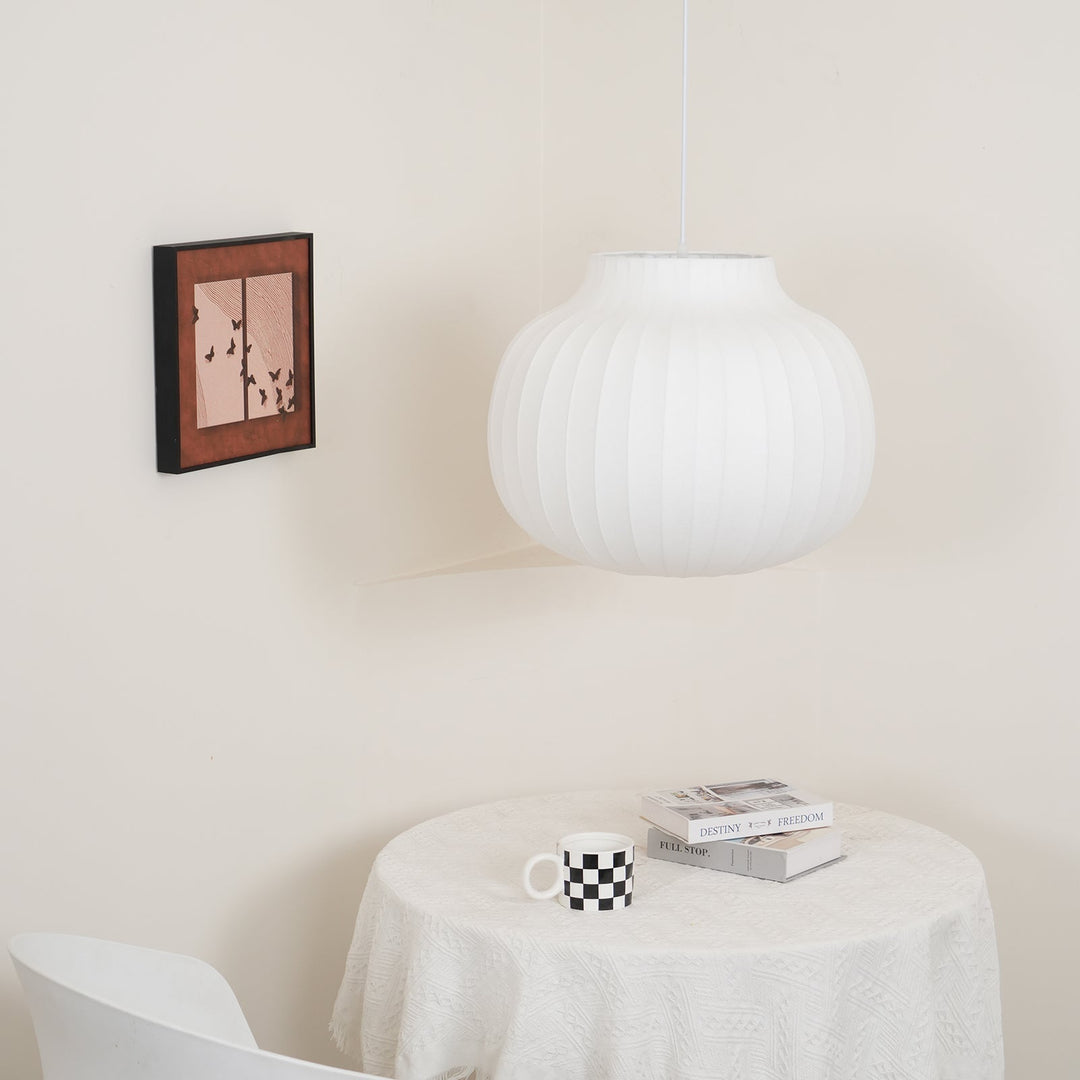 Lumina Lampe Pendante en Soie Canellée - Neutralighting