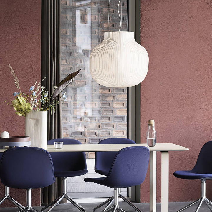 Lumina Lampe Pendante en Soie Canellée - Neutralighting