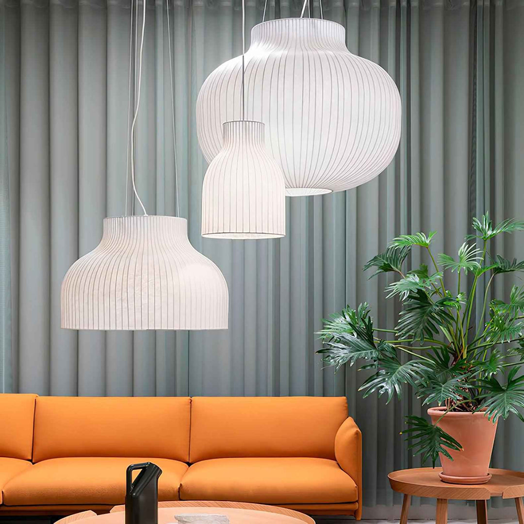 Lumina Lampe Pendante en Soie Canellée - Neutralighting