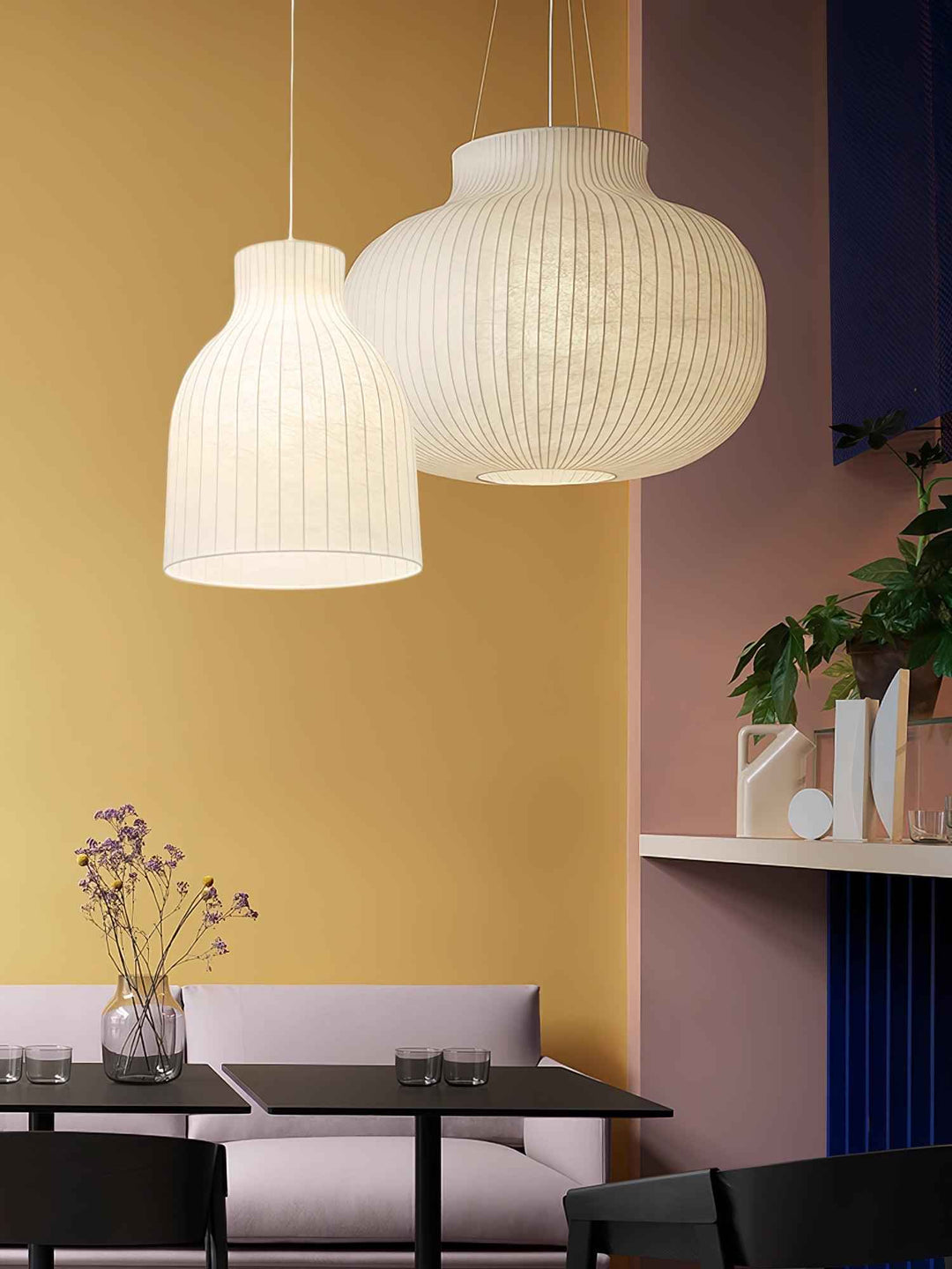 Lumina Lampe Pendante en Soie Canellée - Neutralighting