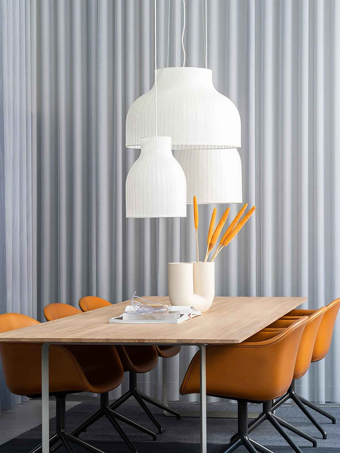 Lumina Lampe Pendante en Soie Canellée - Neutralighting