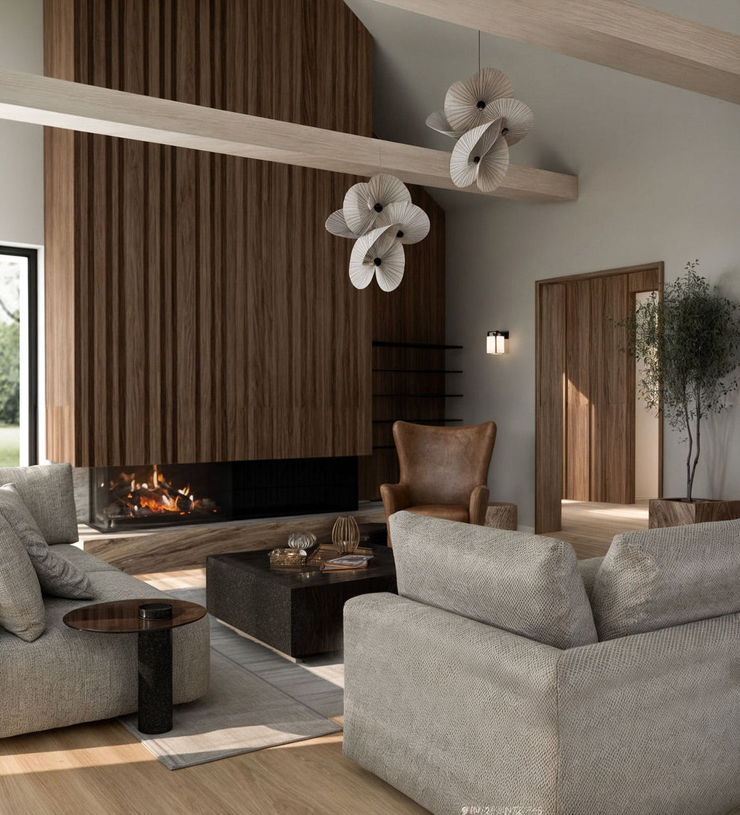 Zerinarae Suspension en Métal et Tissu, Créativité Individuelle - Neutralighting