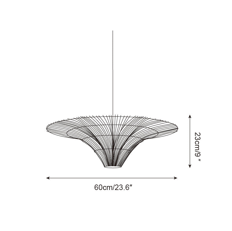 Juvio Lampe Suspension Rattan Tissée à la Main - Neutralighting