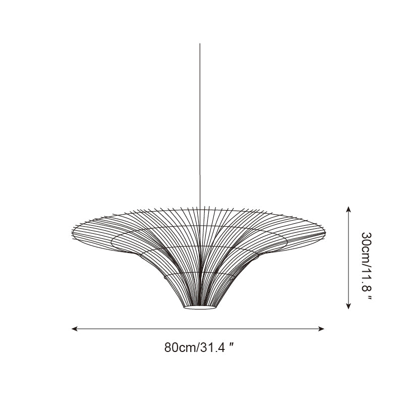 Juvio Lampe Suspension Rattan Tissée à la Main - Neutralighting