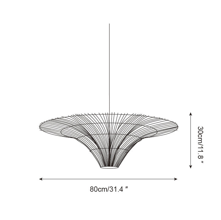 Juvio Lampe Suspension Rattan Tissée à la Main - Neutralighting