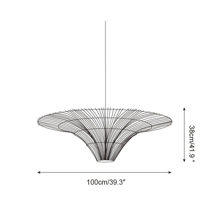 Juvio Lampe Suspension Rattan Tissée à la Main - Neutralighting