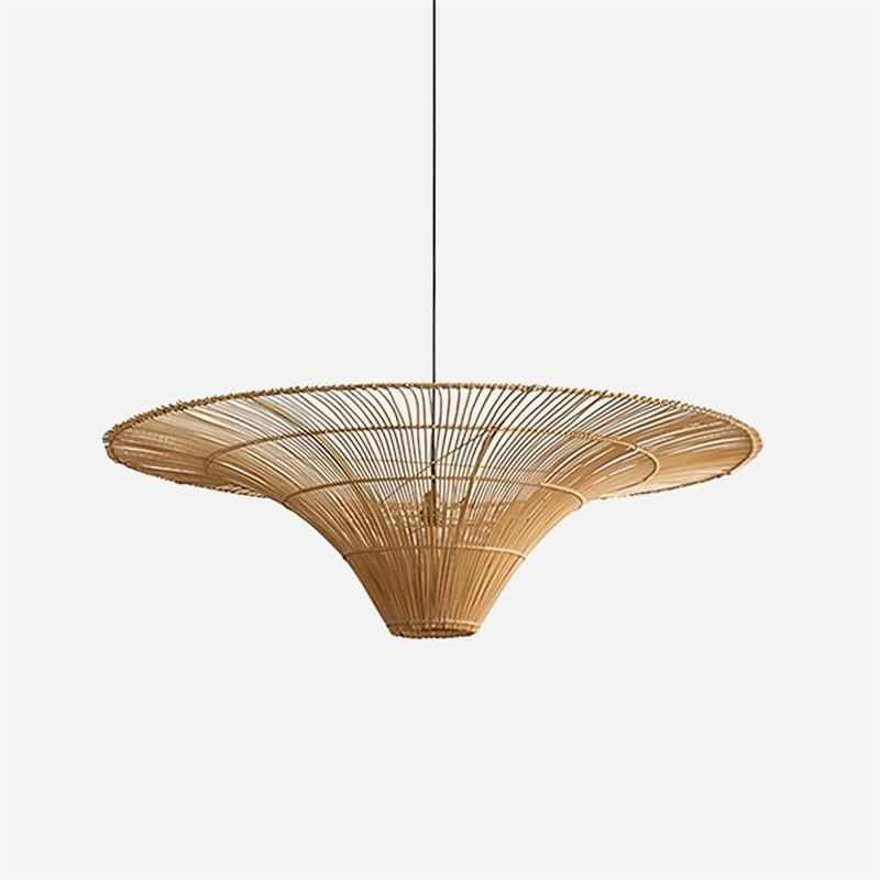 Juvio Lampe Suspension Rattan Tissée à la Main - Neutralighting