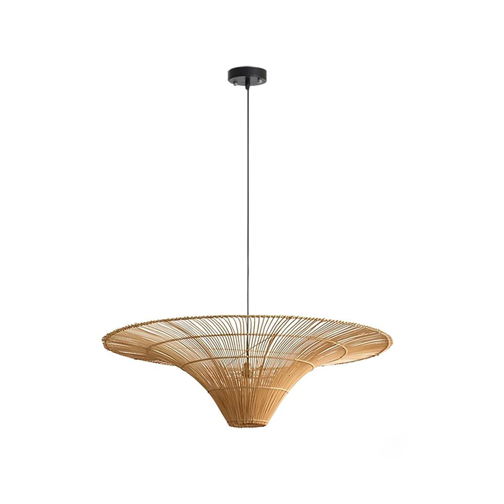 Juvio Lampe Suspension Rattan Tissée à la Main - Neutralighting