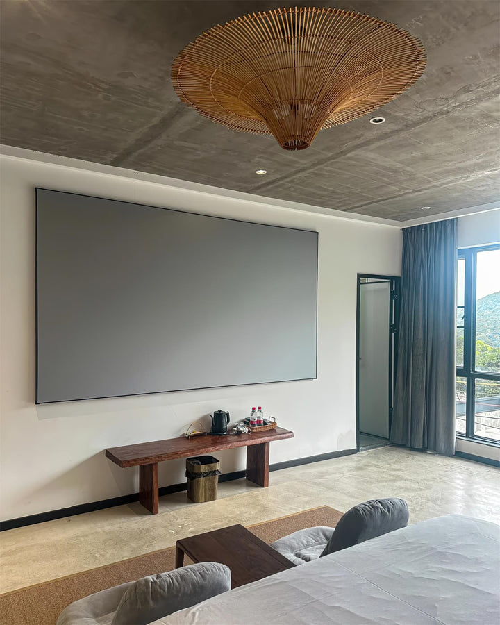 Juvio Lampe Suspension Rattan Tissée à la Main - Neutralighting