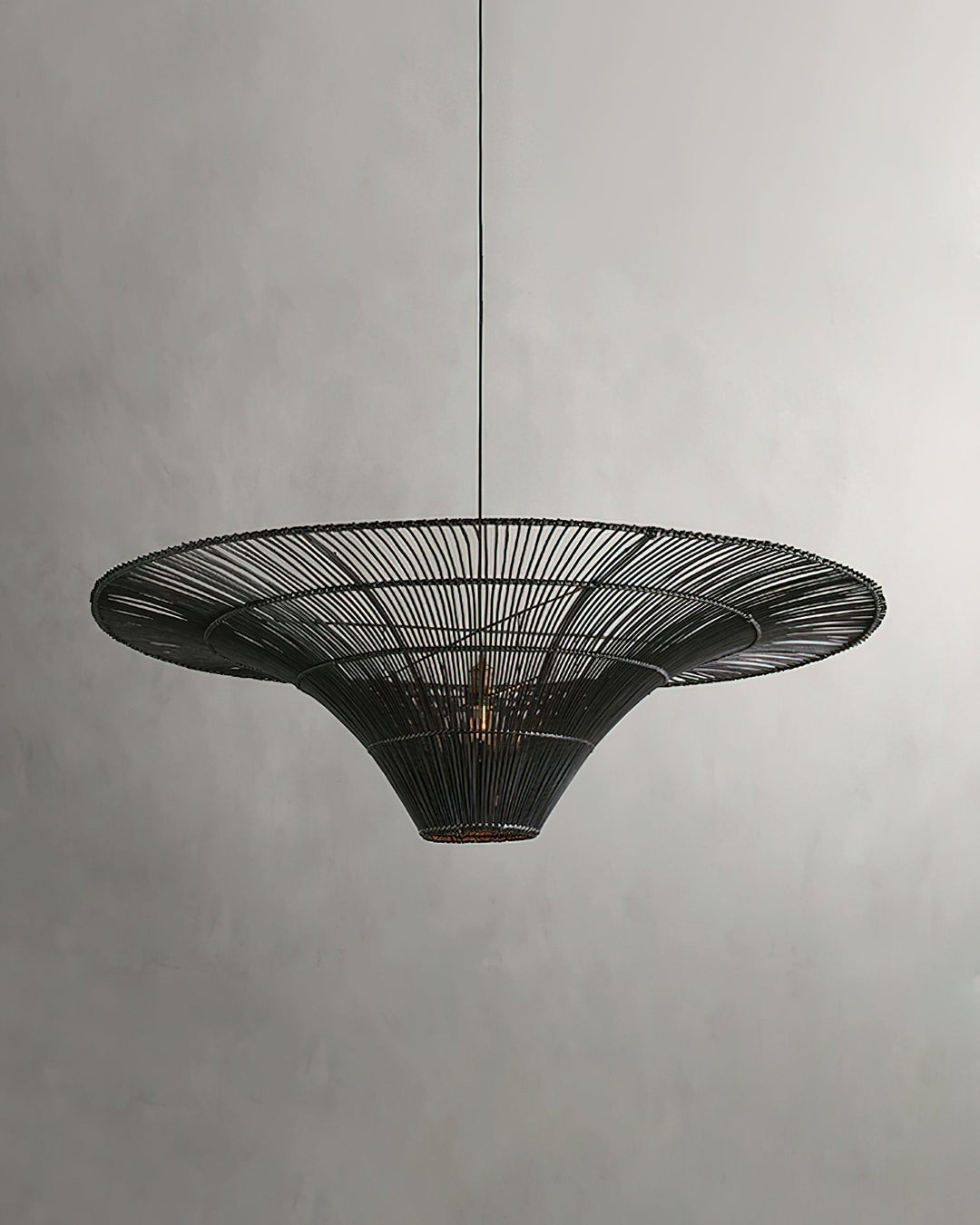 Juvio Lampe Suspension Rattan Tissée à la Main - Neutralighting