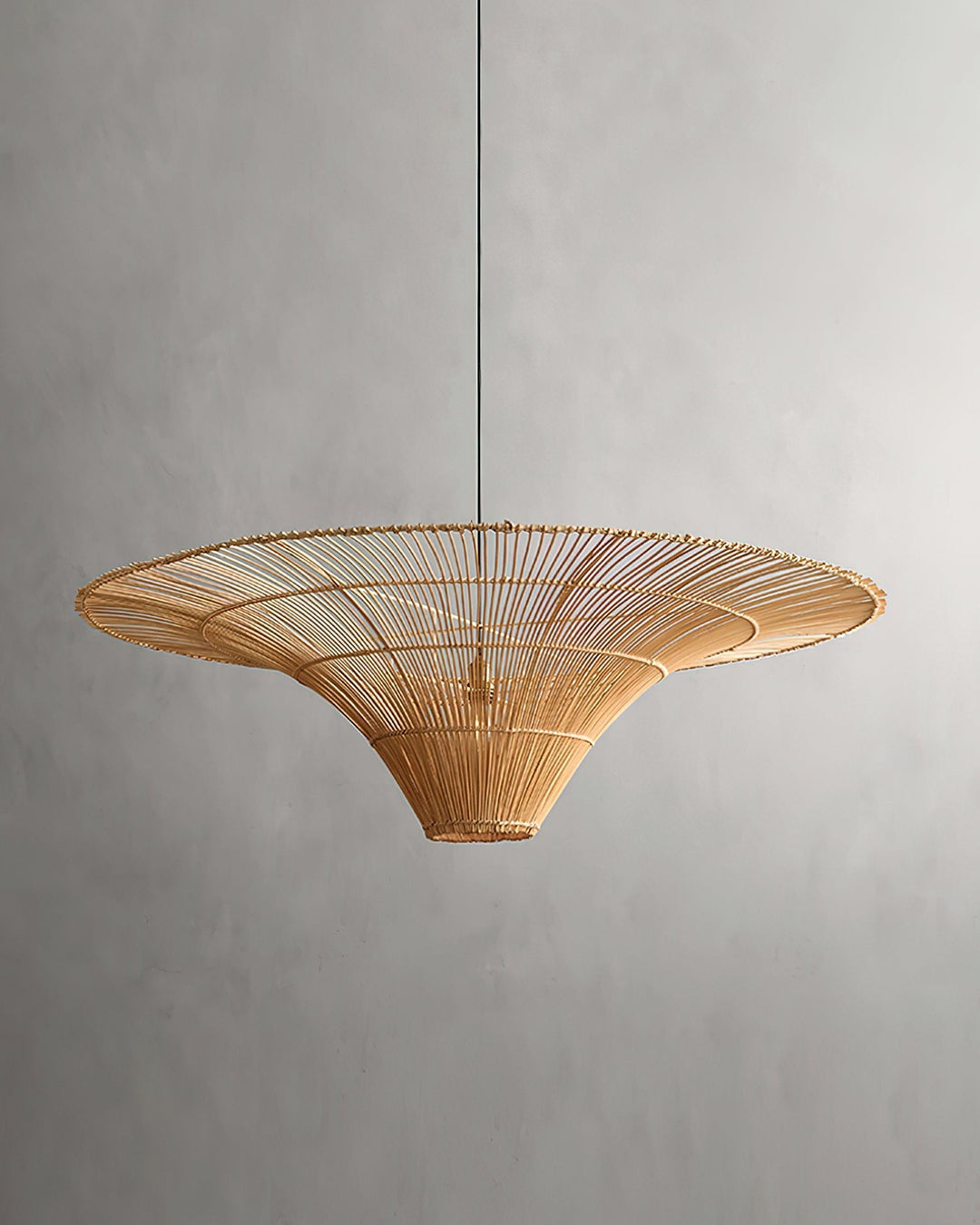 Juvio Lampe Suspension Rattan Tissée à la Main - Neutralighting