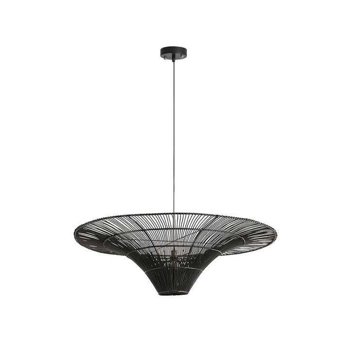 Juvio Lampe Suspension Rattan Tissée à la Main - Neutralighting