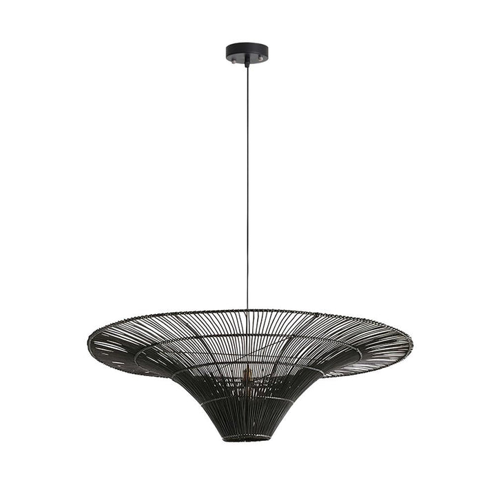 Juvio Lampe Suspension Rattan Tissée à la Main - Neutralighting