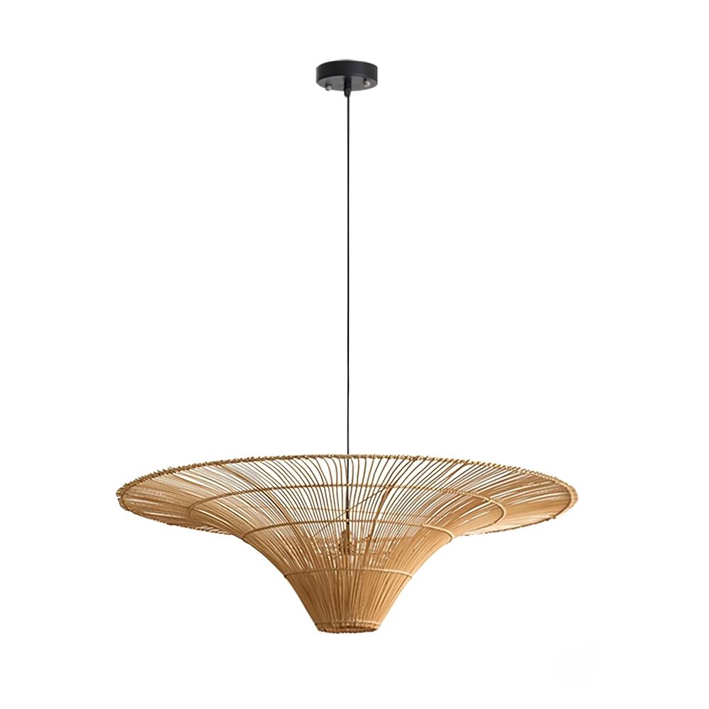 Juvio Lampe Suspension Rattan Tissée à la Main - Neutralighting